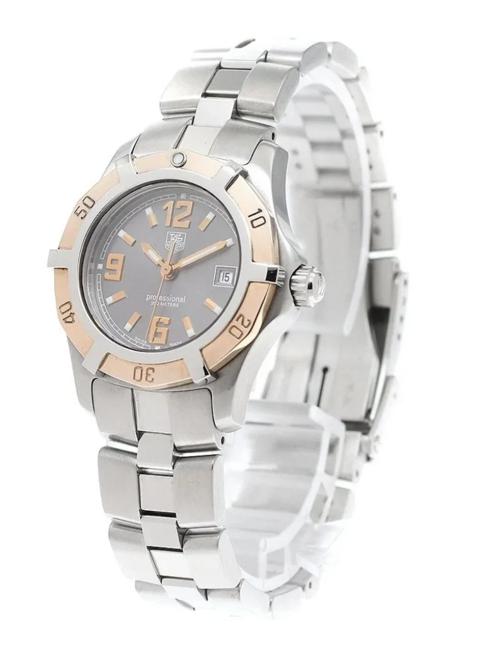 TAG HEUER Exclusive WN1351-0 Date Gray Dial Quartz Ladies Watch